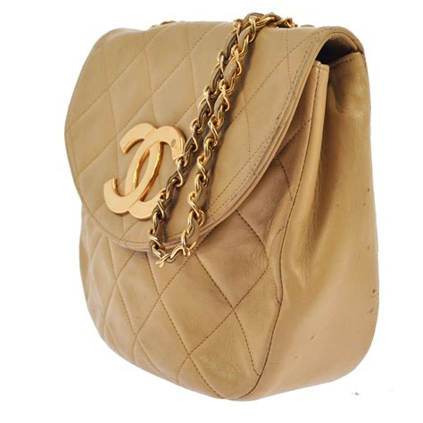 chanel beige jumo caviar leather